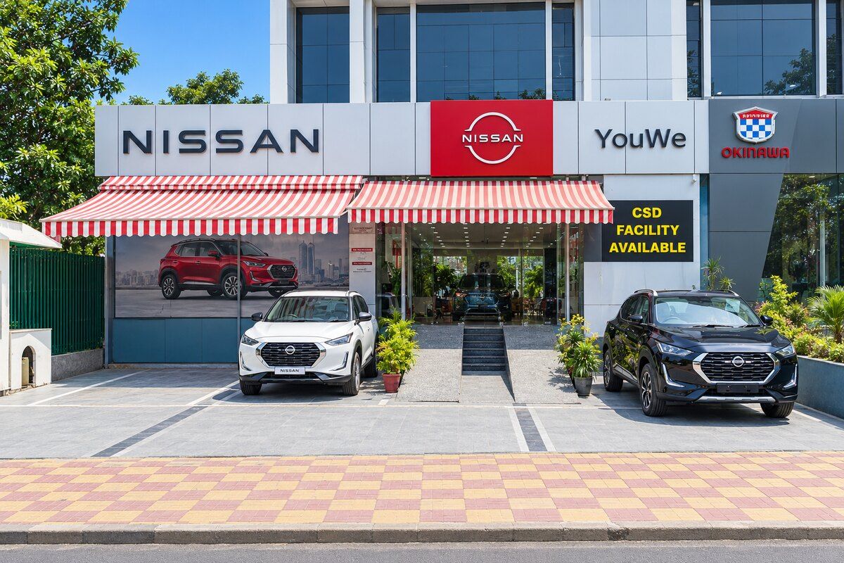 YouWe Nissan showroom at Okhla, New Delhi, before 2025